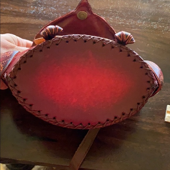 Leather owl purse - Picture 7 of 8